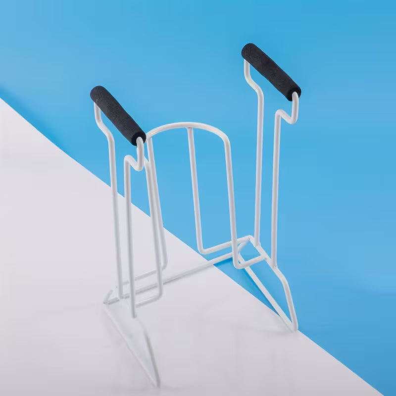 Metal Frame Sock Aid, Foam Grip Handles, 14" Tall