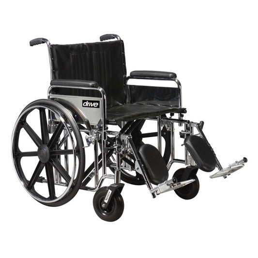 Bariatric Heavy-Duty Wheelchair with 500 lb Weight Capacity