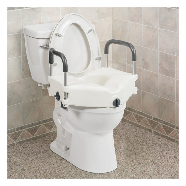 Secure Lock Raised Toilet Seat