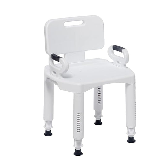 Shower Chair with Back and Arms - Premium
