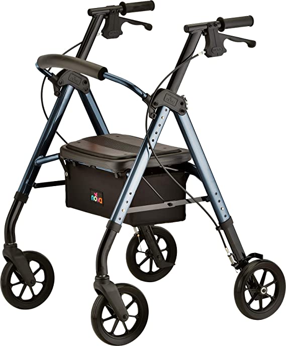 Nova New STAR Heavy Duty Deluxe Rollator, 8" Wheels, 450 lbs.