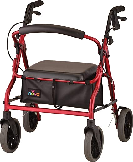 Nova Zoom 18in Junior Rollator, 8in, Hemi, 300lb