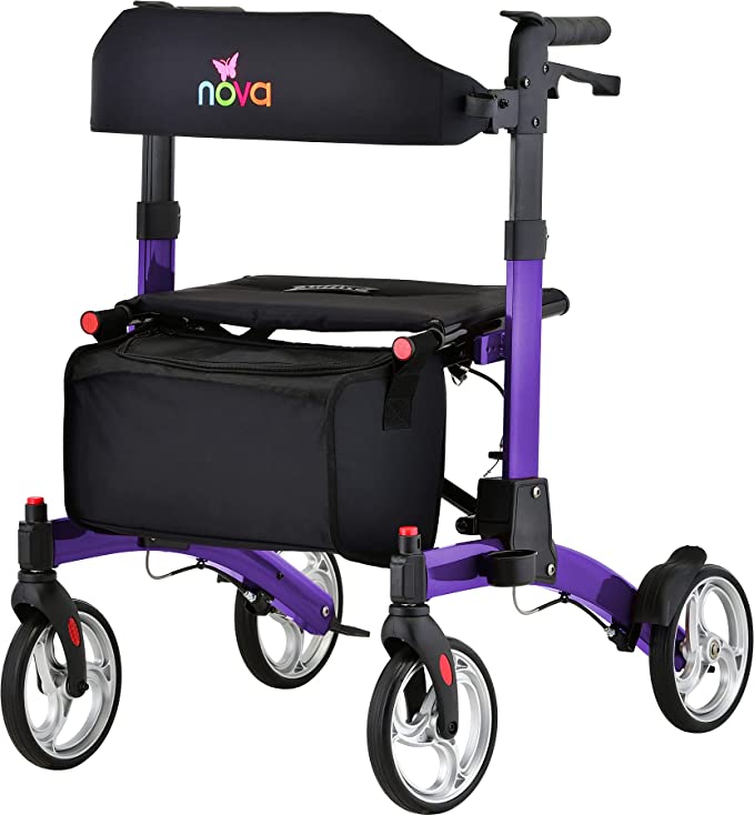 Nova Monarch Rollator, 8" Wheels, 300 lbs