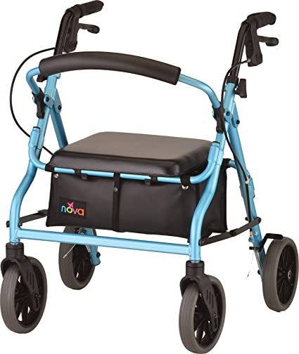 Nova Zoom 18in Junior Rollator, 8in, Hemi, 300lb