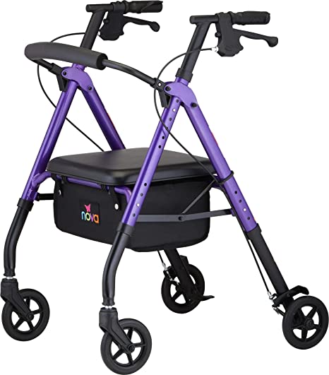 Nova New STAR Rollator, 6", 300 lbs,