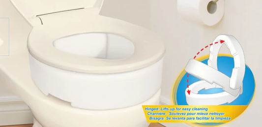 Toilet Seat Riser with Hinge