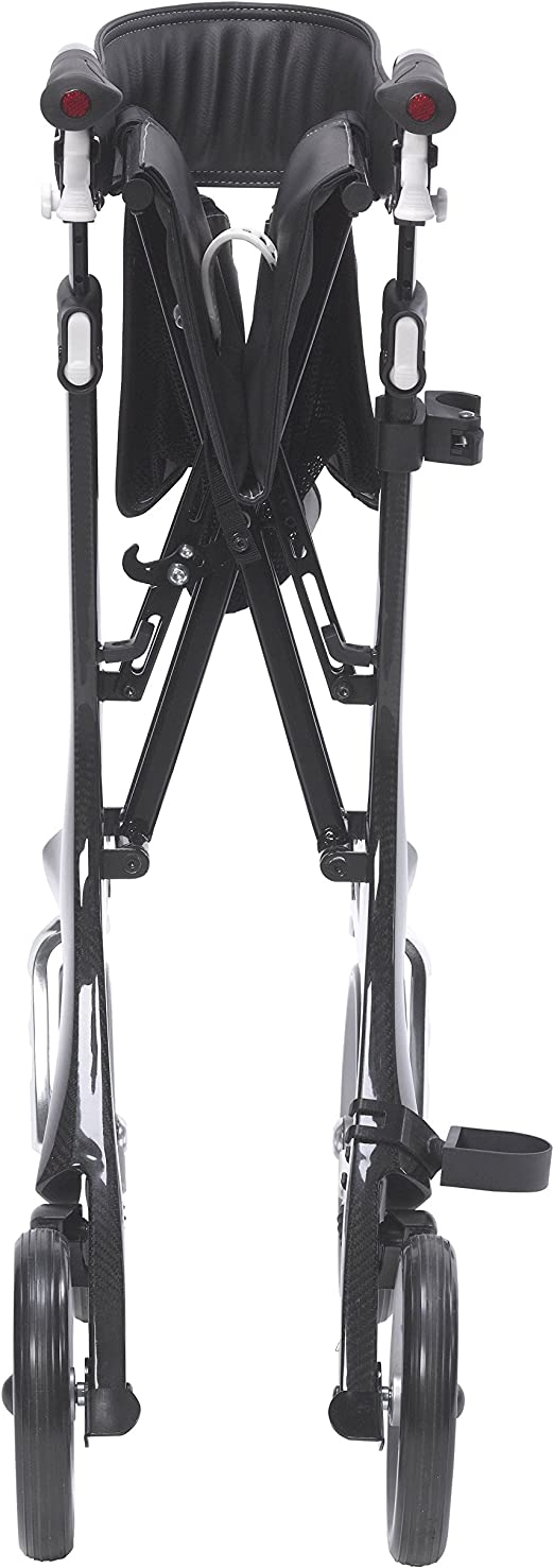 Drive Rollator, 10", Black Carbon Fiber, Nitro Elite, 300Lb Cap, Handle 33.25"- 38.2", Wheighs 12 Lbs