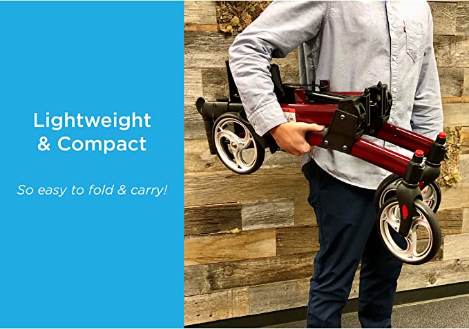 Nova Monarch Rollator, 8" Wheels, 300 lbs