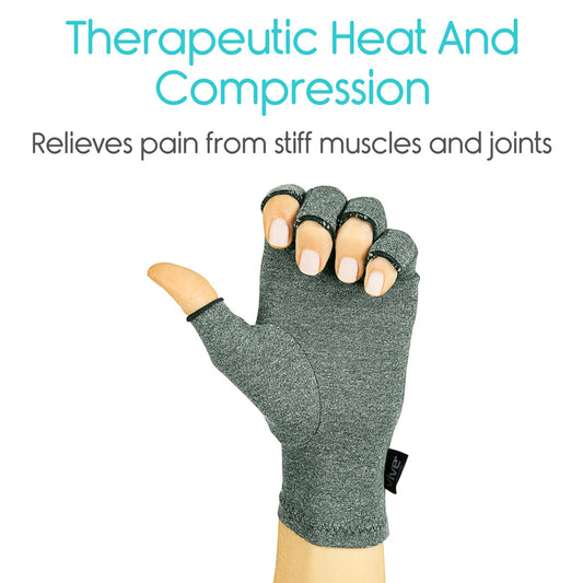 Arthritis Gloves Grey (2 Pack)