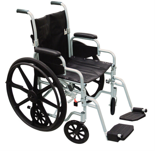 High Strength Lightweight Wheelchair / Transport Chair Combo