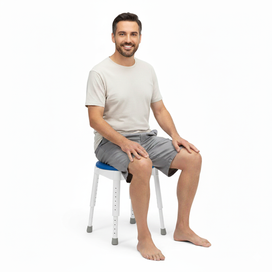 Shower Chair with Back and Arms - Premium