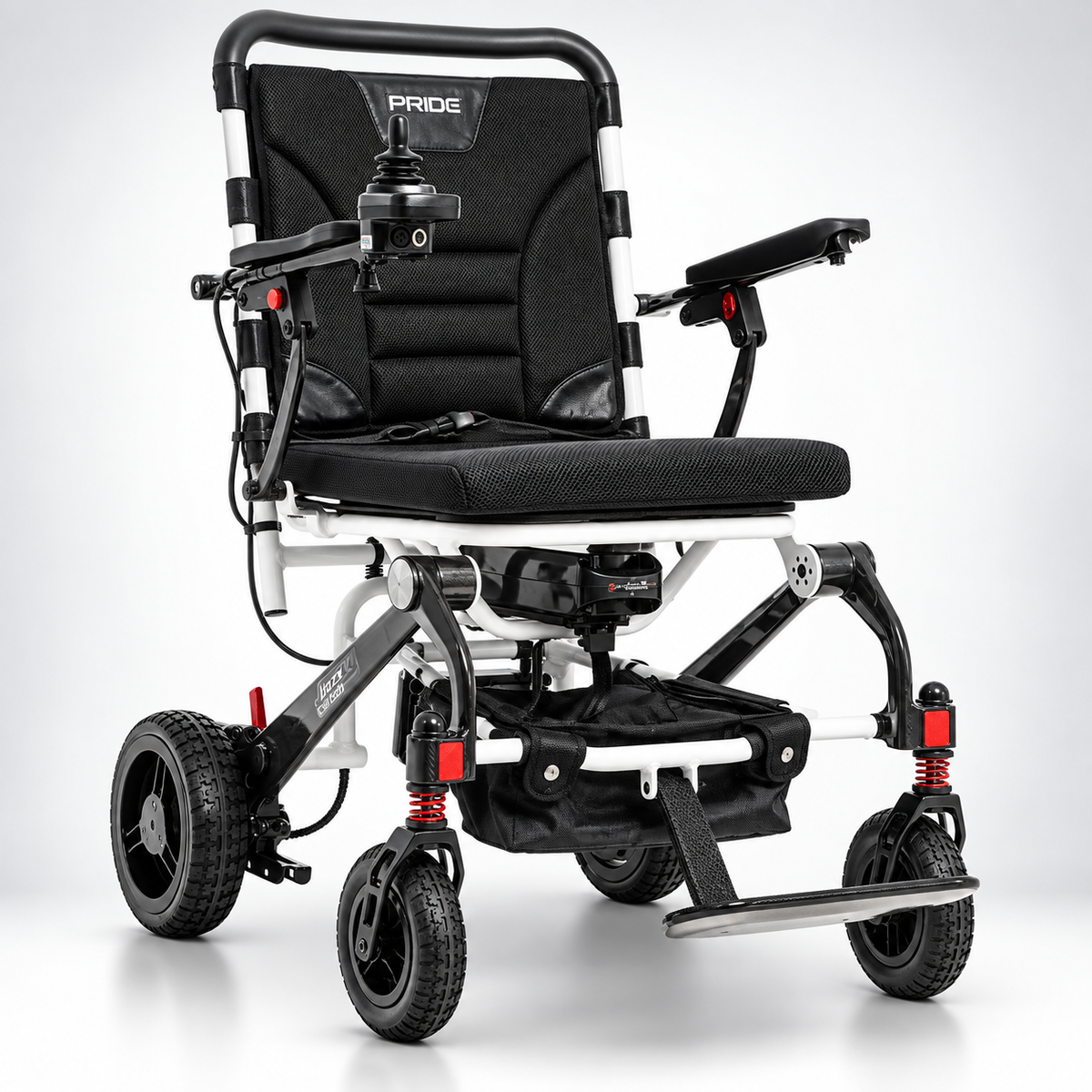 Pride Jazzy Carbon folding power wheelchair, view 6