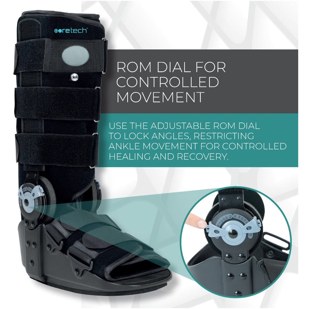 Tall ROM Walker Boot – Adjustable Range of Motion Orthopedic Support for Foot and Ankle Recovery