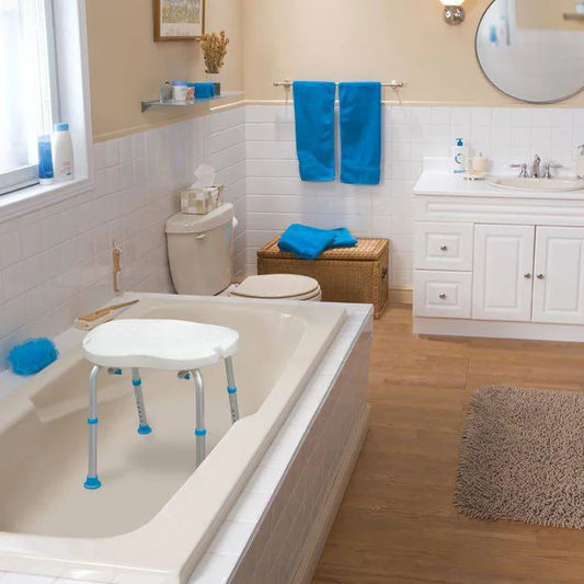 Ergonomic Adjustable Bath Seat without Backrest