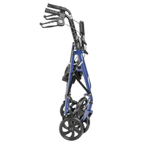 Bariatric Rollator Walker Blue - 400lb weight capacity