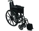 Deluxe Lightweight Wheelchair with Flip Back Desk Arms 16"wide x 18"deep with Foot Rest