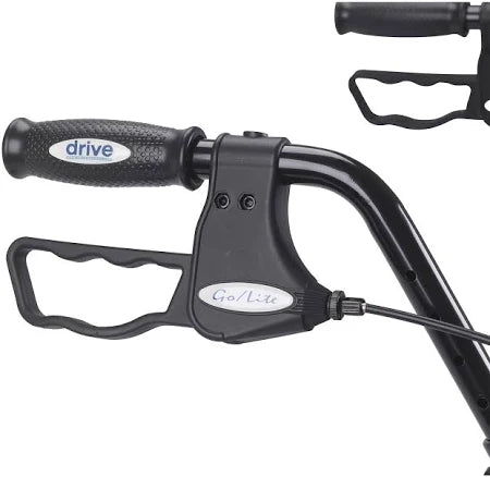 Bariatric Rollator Walker Blue - 400lb weight capacity