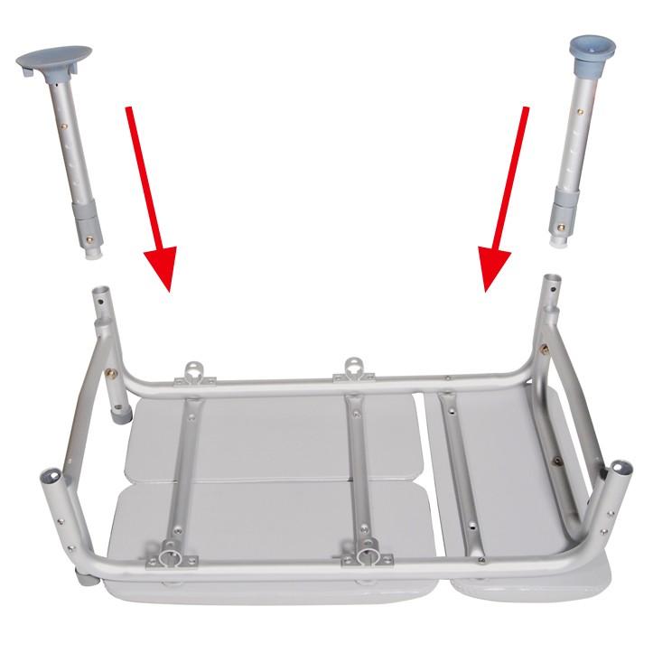 Transfer Bench With Commode Opening