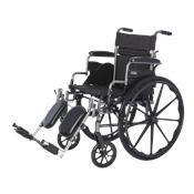 Deluxe Lightweight Wheelchair with Flip Back Desk Arms-20x20 With Elevating Legrests