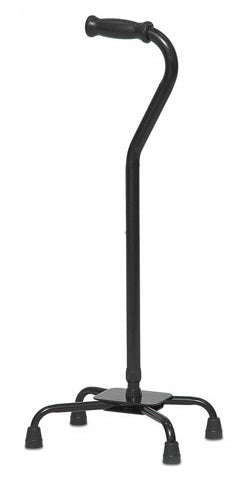 Large Base Quad Cane - Black