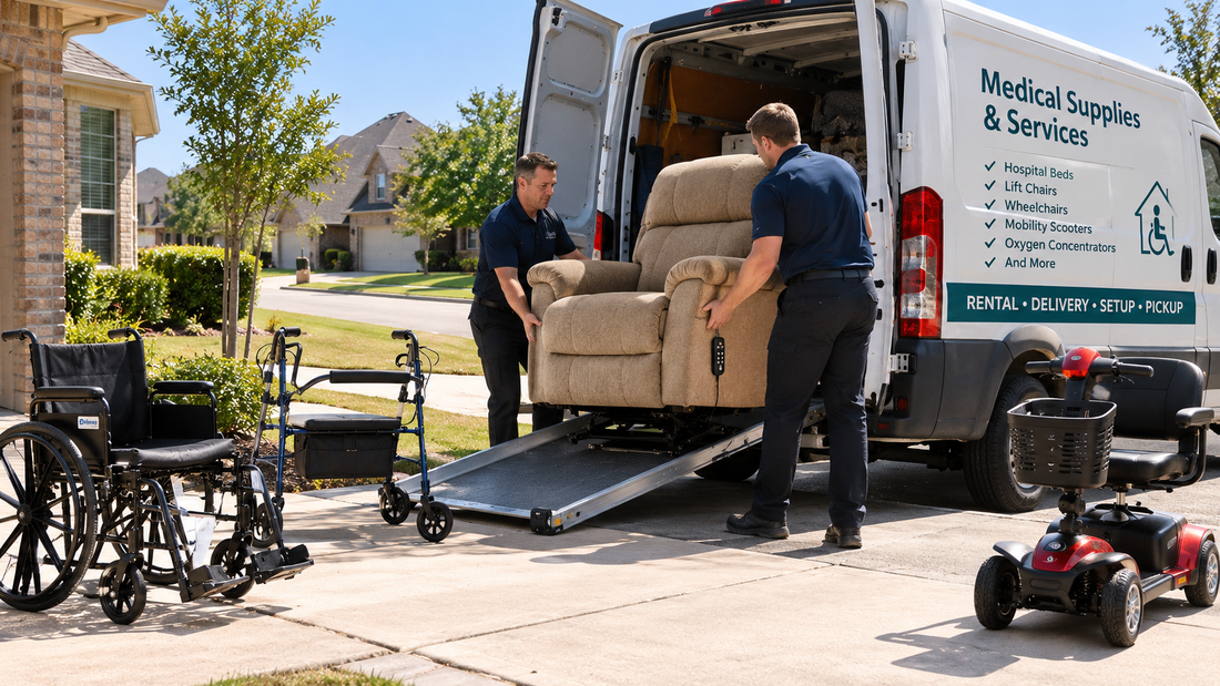 Medical Equipment Rental Delivery in the Dallas Suburbs: Plano, Frisco, Irving, Garland and More