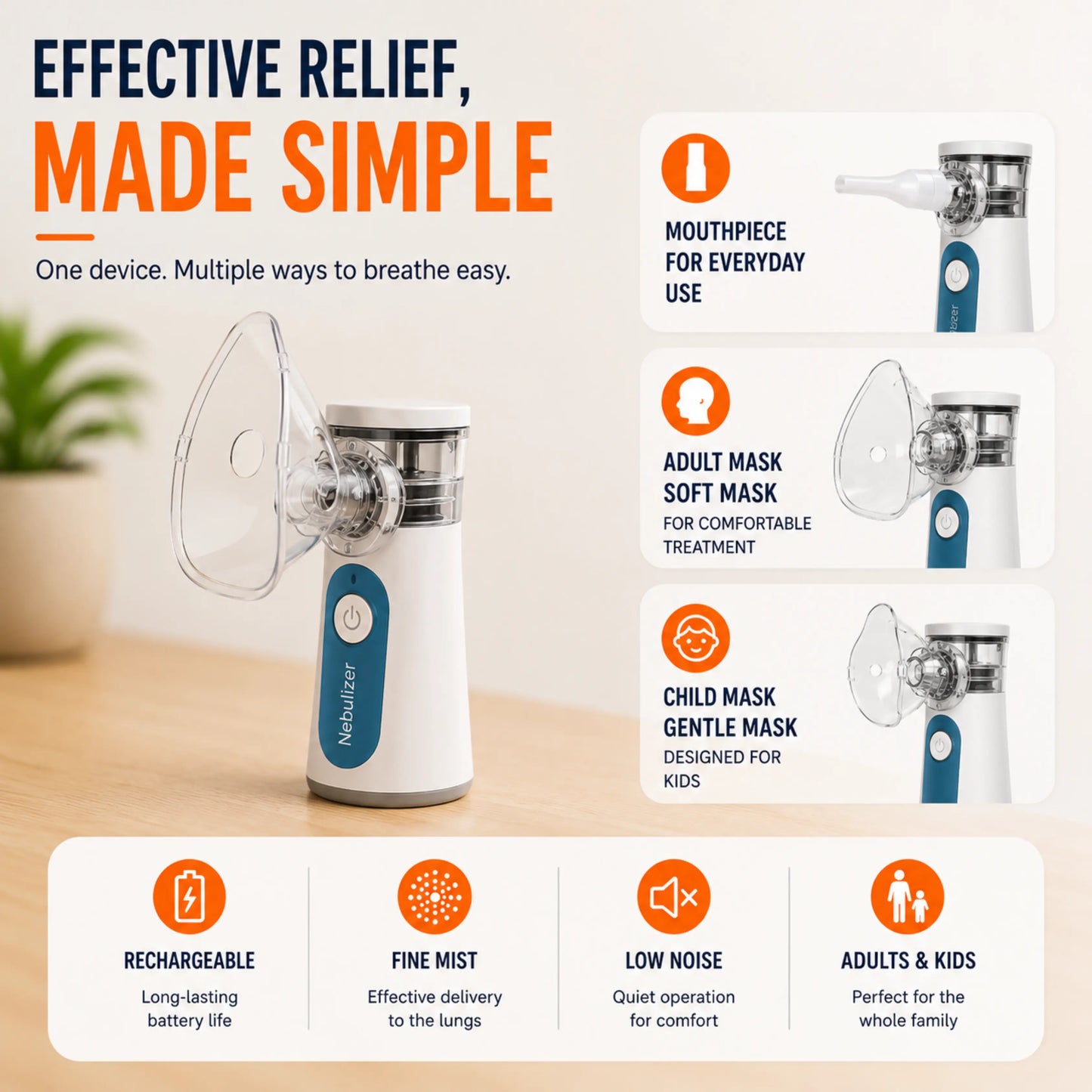 Portable Handheld Nebuliser