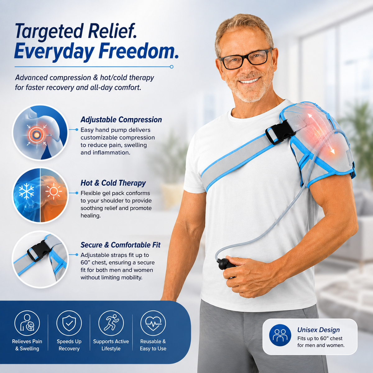Shoulder Compression Ice Wrap