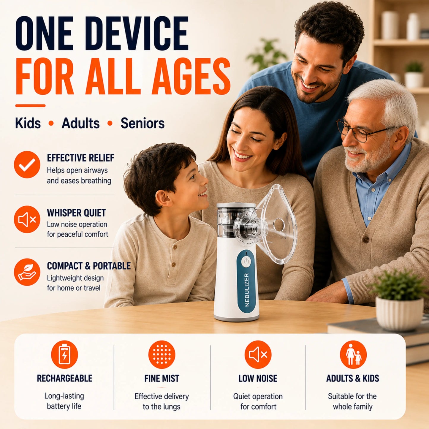 Portable Handheld Nebuliser