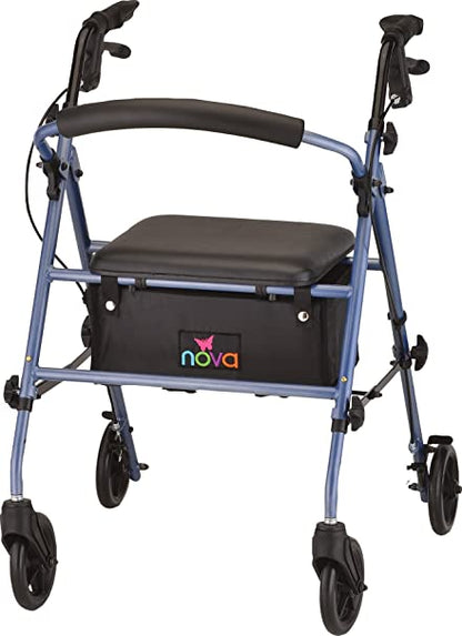 Nova Rollator, 8in, Std, Journey, 275Lb,