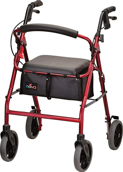 Nova Zoom 24in Rollator, 8in, Tall, 300lb