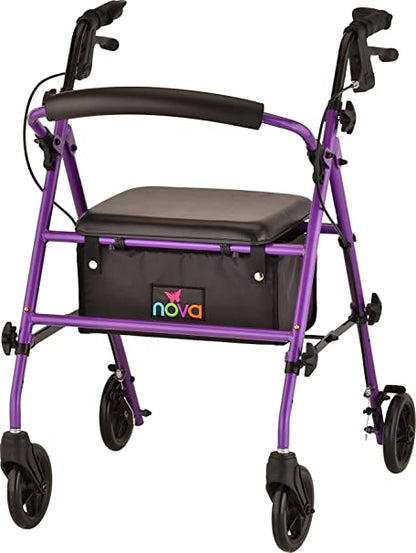 Nova Rollator, 8in, Std, Journey, 275Lb,