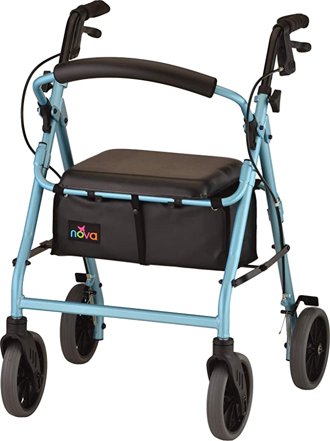 Nova Zoom 24in Rollator, 8in, Tall, 300lb