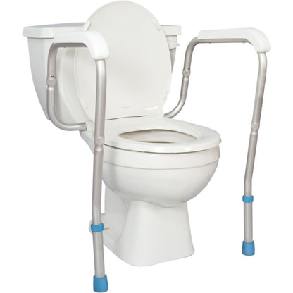 Adjustable Toilet Safety Rails, to Floor