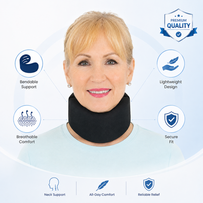 Neck Support Brace with Inner Splint for Whiplash & Neck Sprains