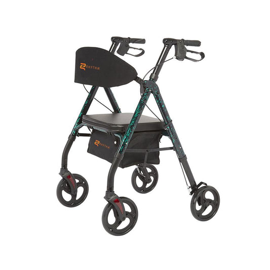 Rhythm Royal Universal Aluminum Rollator, 6", 300 lbs.