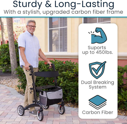 Bariatric Carbon Fiber Rollator