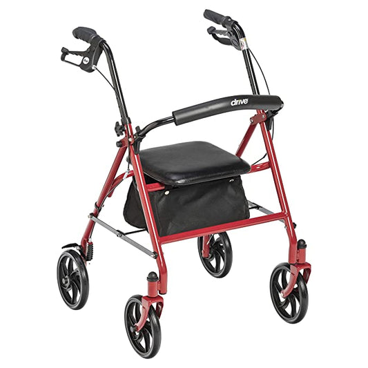 Drive Steel 4 Wheel 8" Rollator