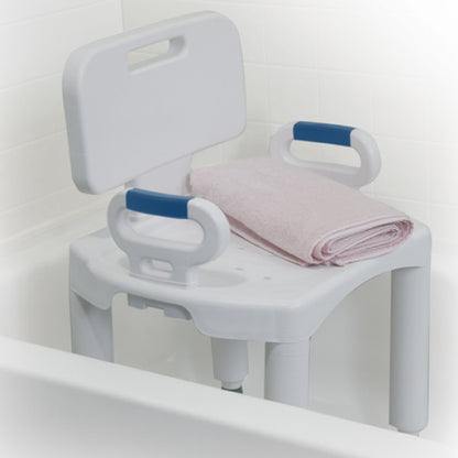 Shower Chair with Back and Arms - Premium