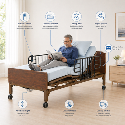 Full Electric Hospital - Bed Rental