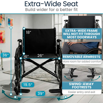 Vive Health bariatric wheelchair, view 6
