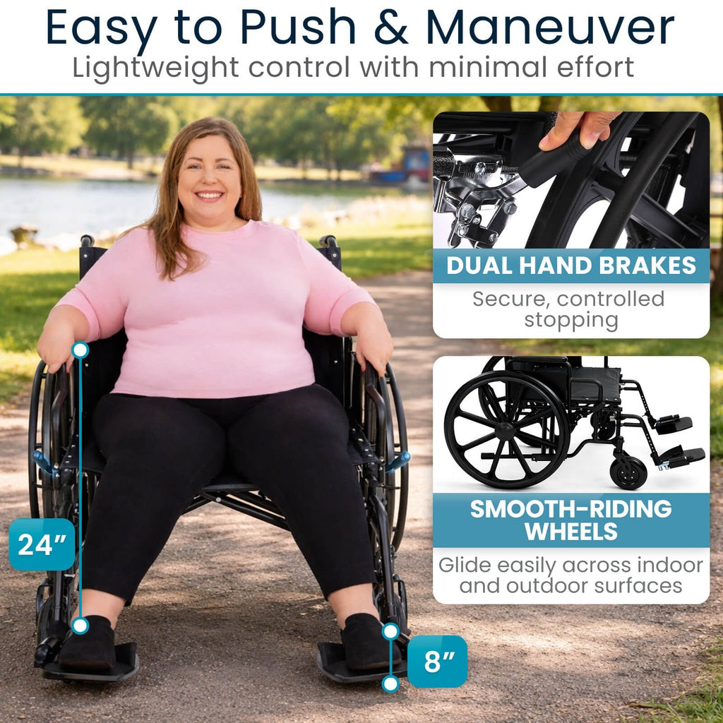Vive Health bariatric wheelchair, view 5
