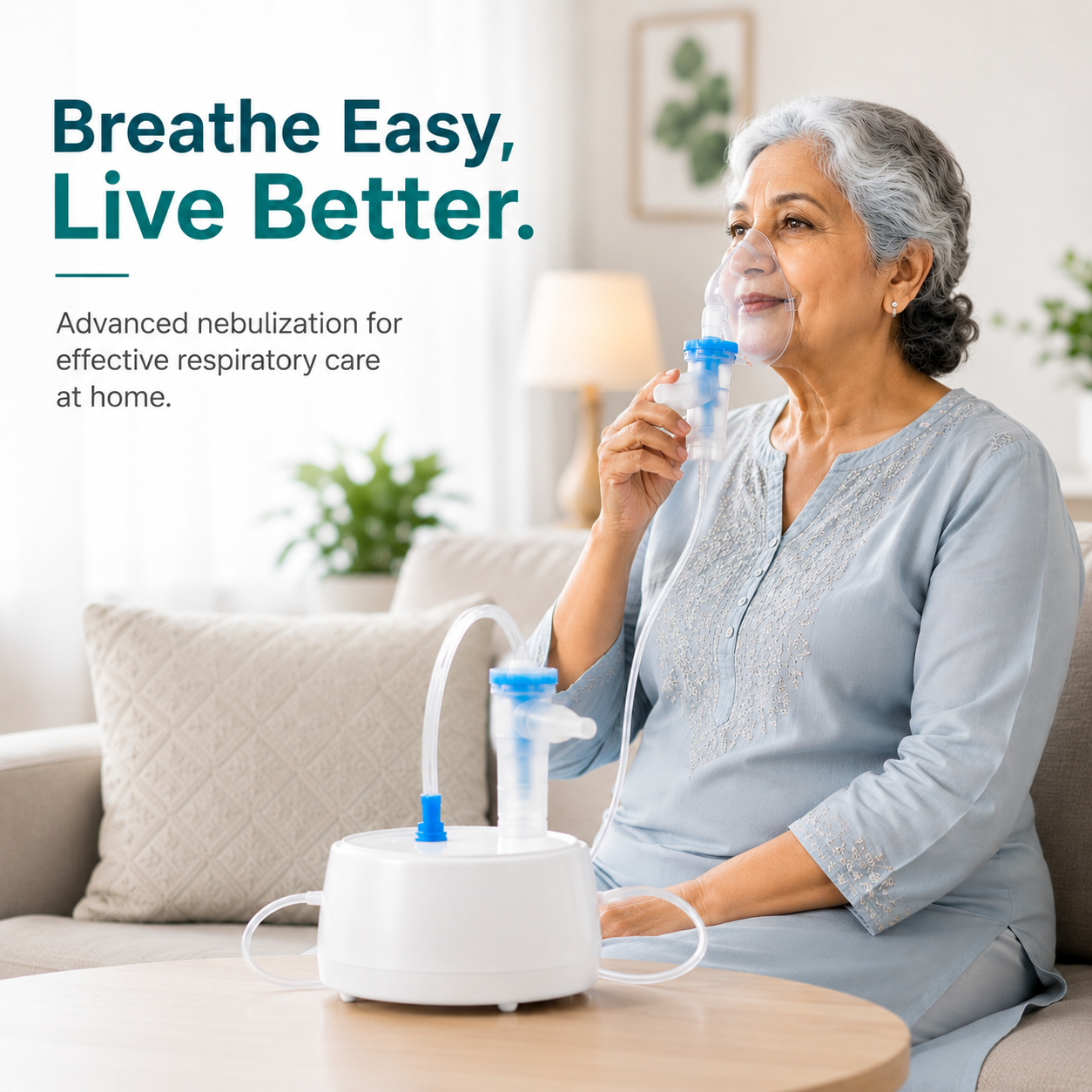 Compressor Nebulizer With Reusable Kit