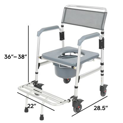 Core Shower Commode Transport Wheelchair