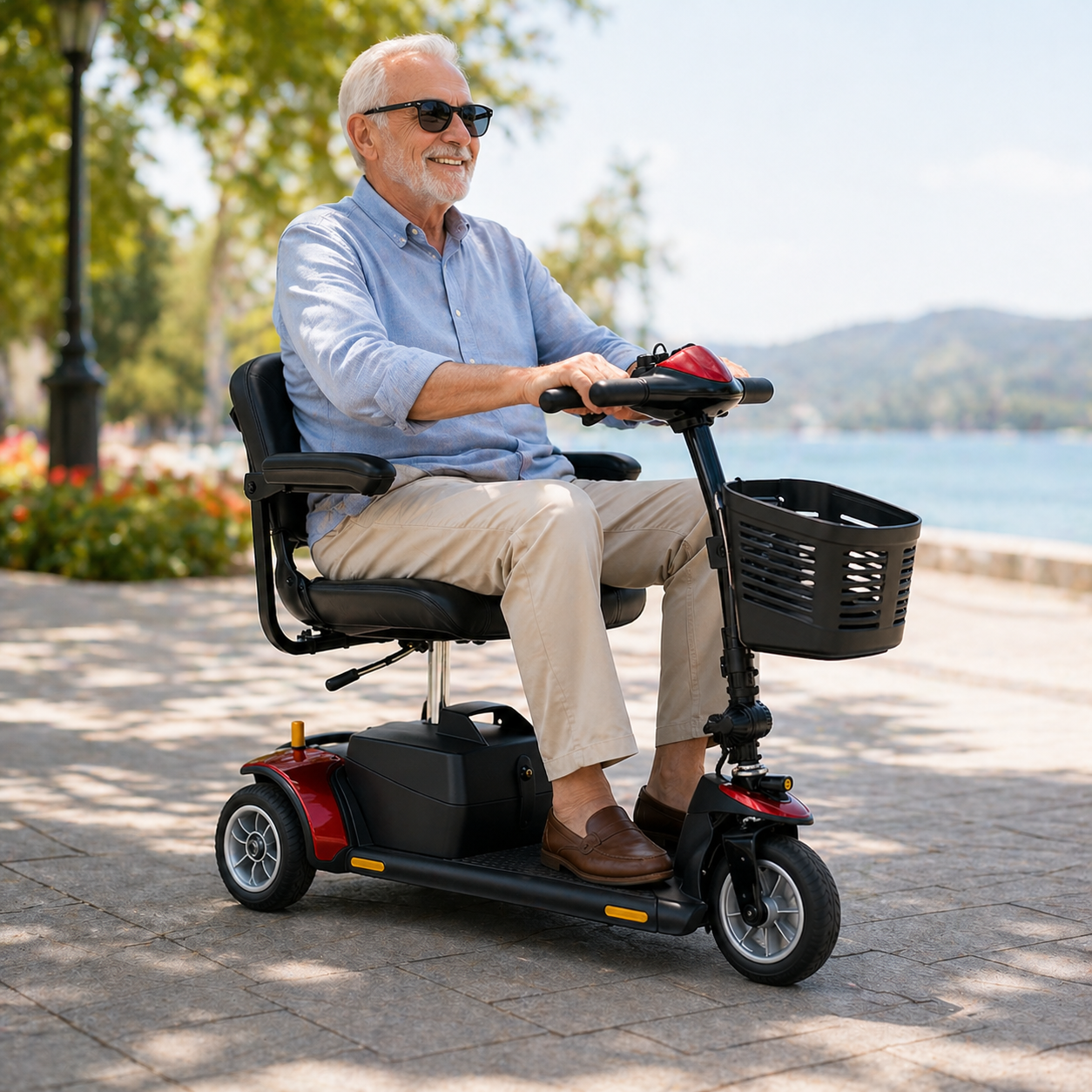 Lightweight Electric Mobility Scooter Rental