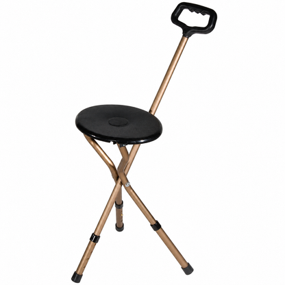Medical Adjustable Lightweight Folding Cane with Seat