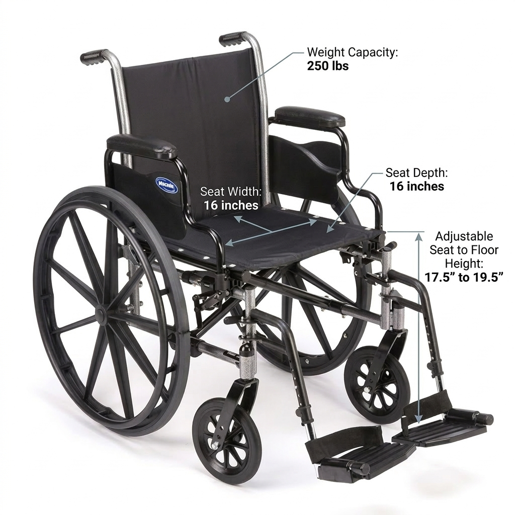 Lightweight Manual Wheelchair Rental