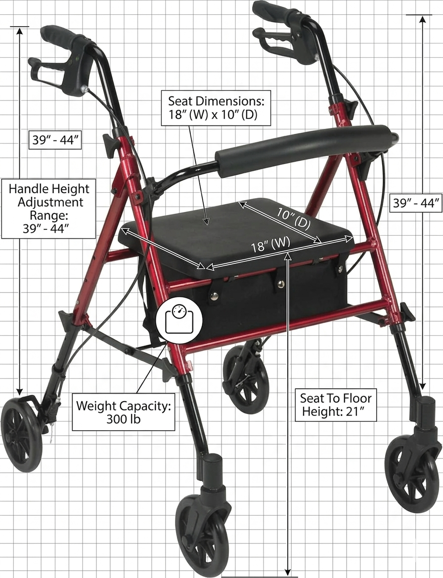 Rollator Walker and Elevate Upright Walker Rental