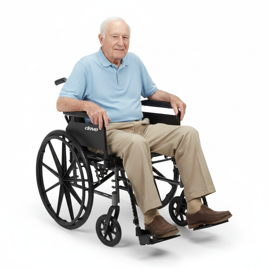 Lightweight Wheelchair with 300 lb Weight Capacity