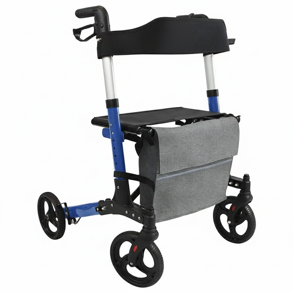 Tall Rollator Walker with Seat & 8" Wheels – Folding, Series T