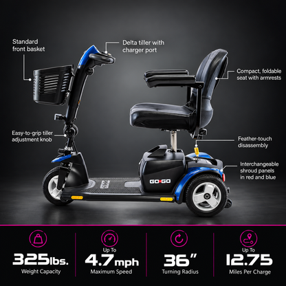 Go Go® Sport 3-Wheel Scooter